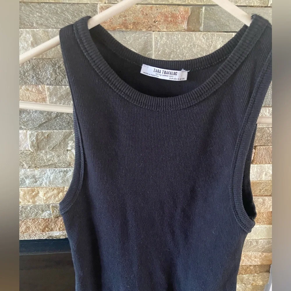 Zara tank style black dress - Picture 2 of 3